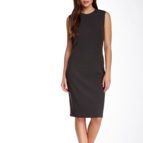 Vince Dresses & Skirts - Vince Gray Vicose Sleeveless Ribbed Pencil Dress